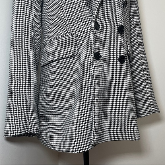 Favorite Daughter- THE PHOEBE BLAZER Black And White Houndstooth Size Medium - Picture 4 of 15